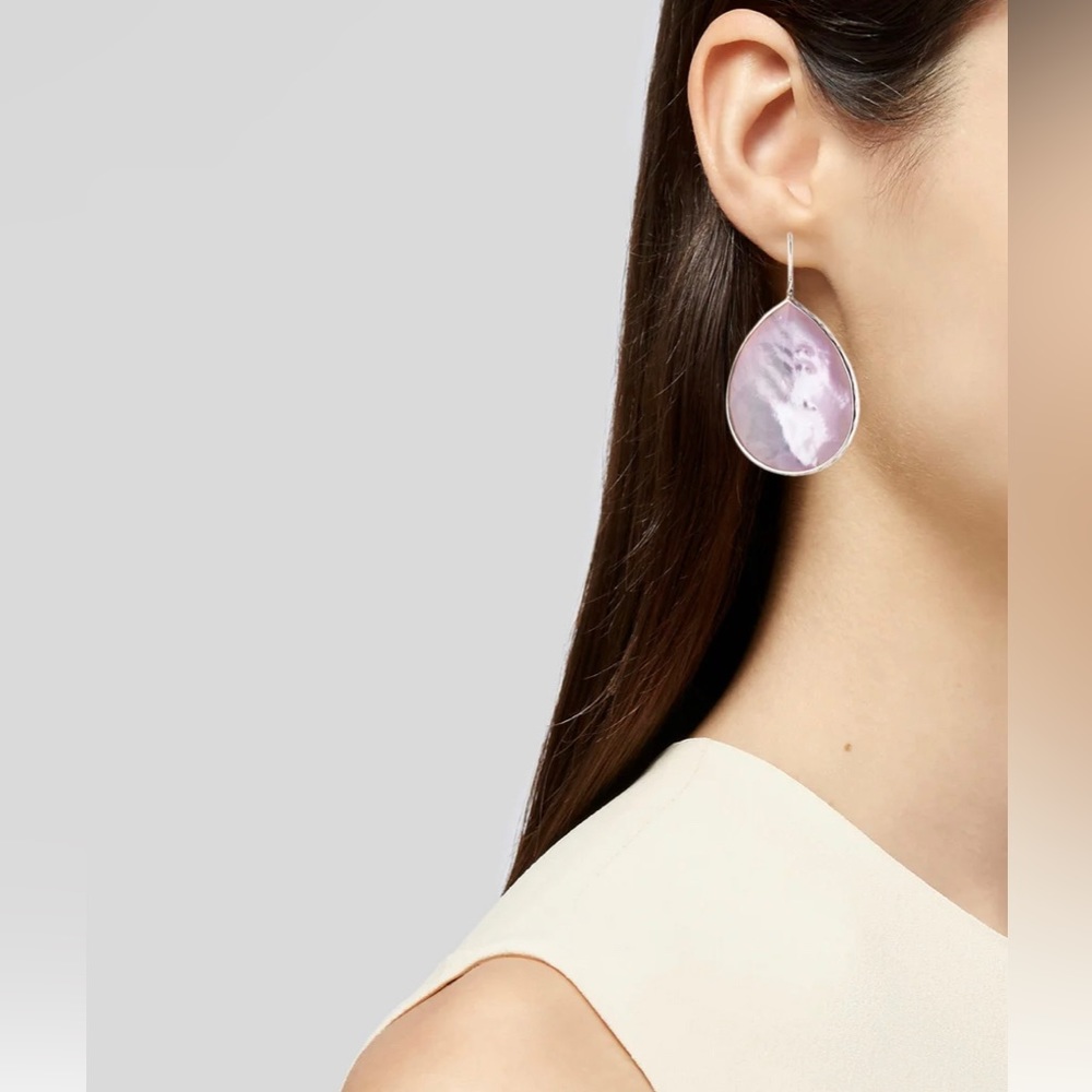 Ippolita Quartz & Mother of Pearl Rock Candy jumbo Teardrop Earrings - Picture 4 of 7
